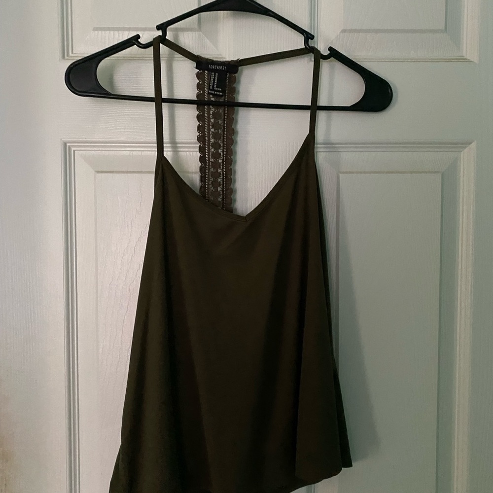 Forever 21 green tank top!
